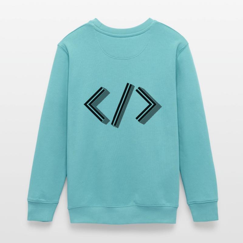 Retro Bracket's - Full Stack Developer HTML XML Teenager Organic Sweatshirt Mini Changer von Stanley/Stella