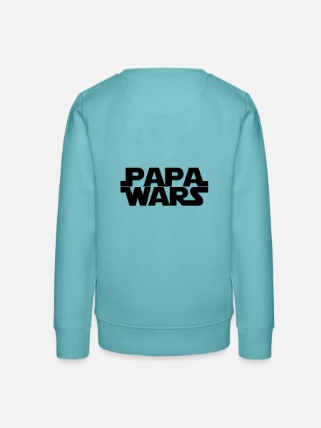 Papa wars - Teenager Organic Sweatshirt Mini Changer von Stanley/Stella - Pastelltürkis