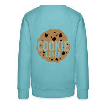 amant de biscuit - Sweat ado bio Stanley/Stella - turquoise pastel - Dos - AI Model Teenager Male light (155cm)
