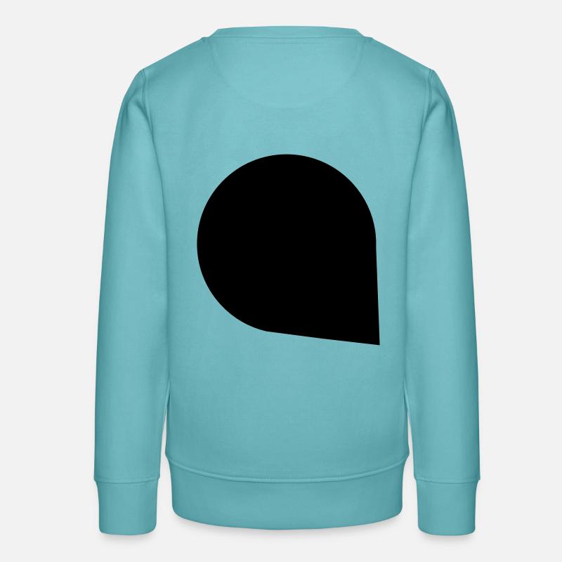 Bubble Speech Bubble Talking message - Teens Organic Sweatshirt by Stanley/Stella - pastel turquoise