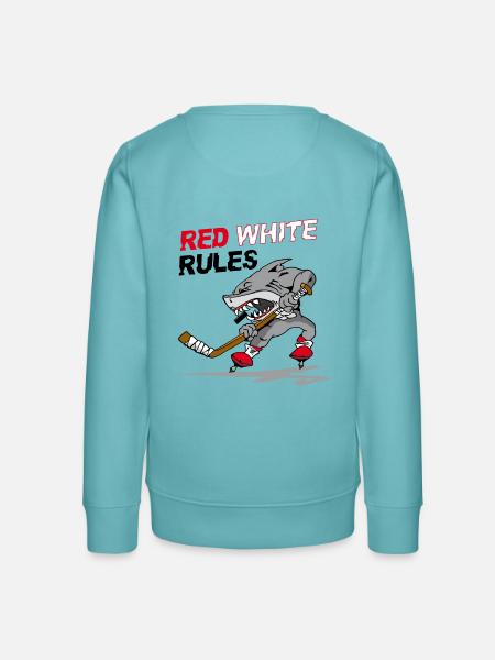 Red White Rules - Hokey - Teenager Organic Sweatshirt Mini Changer von Stanley/Stella - Pastelltürkis