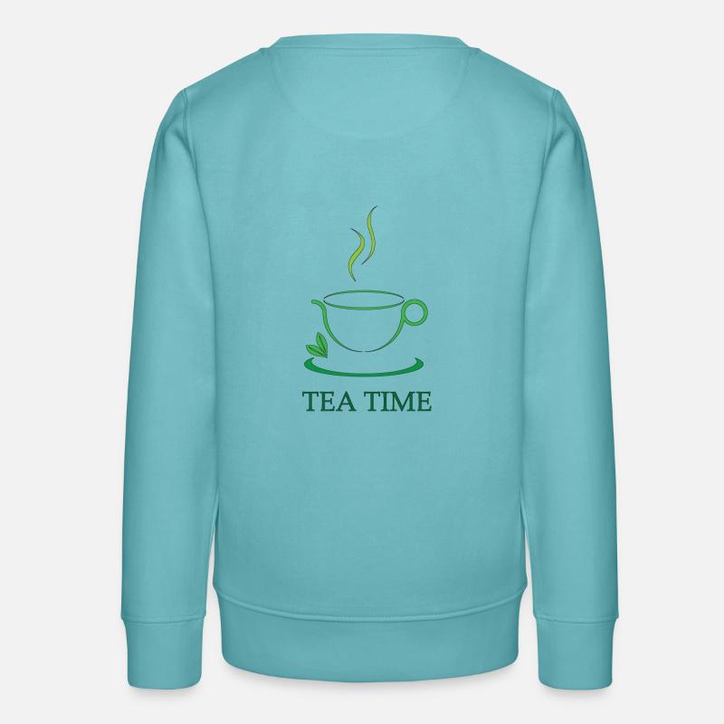 Thé Teatime Amour Tea Time - Sweat ado bio Stanley/Stella - turquoise pastel