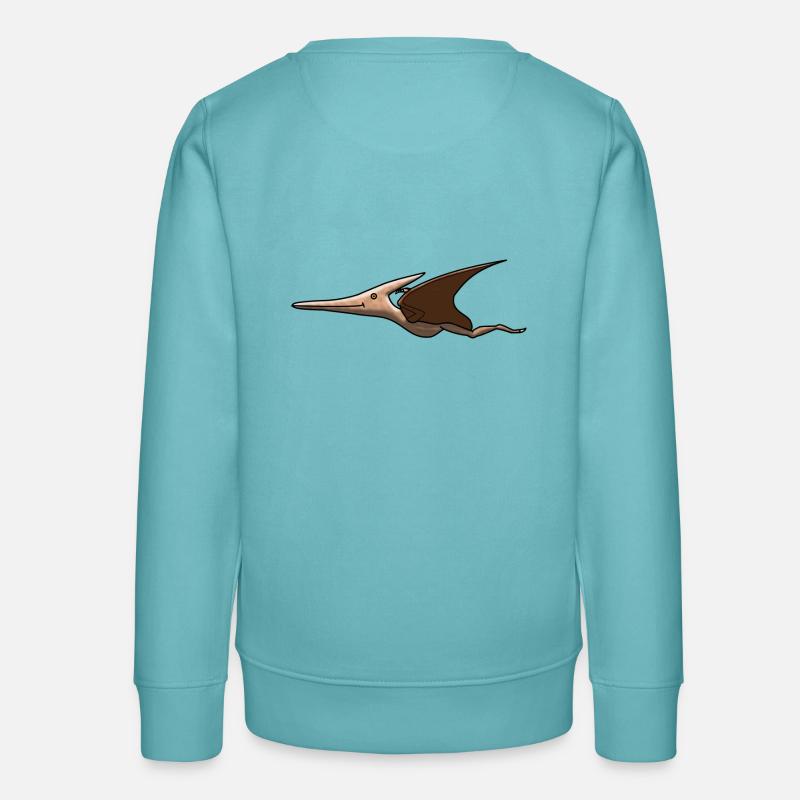 Pteranodon - Sweat ado bio Stanley/Stella - turquoise pastel