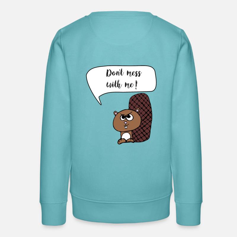 Cheeky beaver - Sweat ado bio Stanley/Stella - turquoise pastel