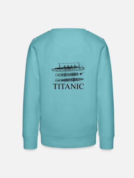 Pläne der Titanic - Teenager Organic Sweatshirt Mini Changer von Stanley/Stella - Pastelltürkis