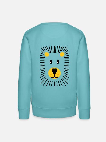 Löwe - Teenager Organic Sweatshirt Mini Changer von Stanley/Stella - Pastelltürkis