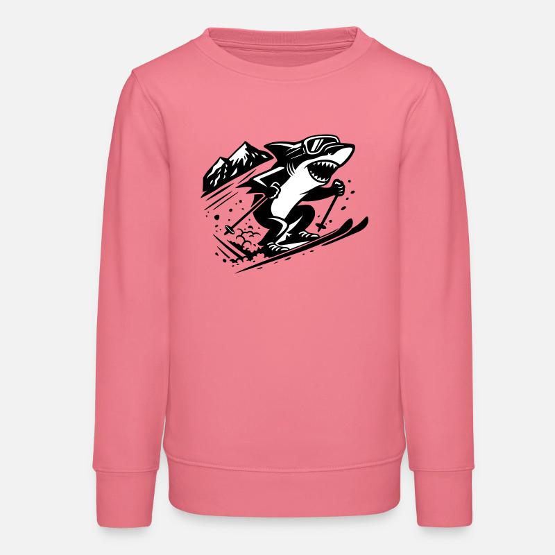 Ski Shark - Sweat ado bio Stanley/Stella - rose 
