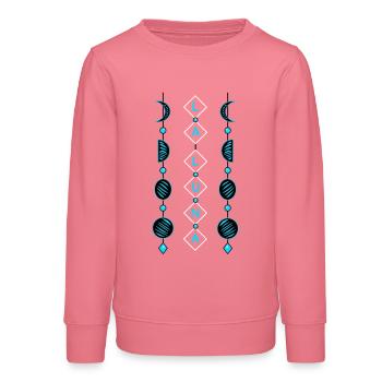 Mondphasen - Teenager Organic Sweatshirt Mini Changer von Stanley/Stella - Pink  - Vorne - AI Model Teenager Male dark (155cm)
