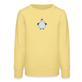 fette henne - Teenager Organic Sweatshirt Mini Changer von Stanley/Stella - Gelb Viva  - Vorne - AI Model Teenager Male dark (155cm)