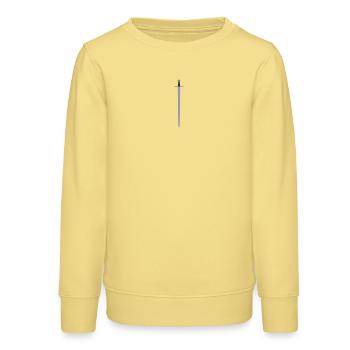 Sword - Teens Organic Sweatshirt by Stanley/Stella - viva yellow  - Front - AI Model Teenager Male dark (155cm)