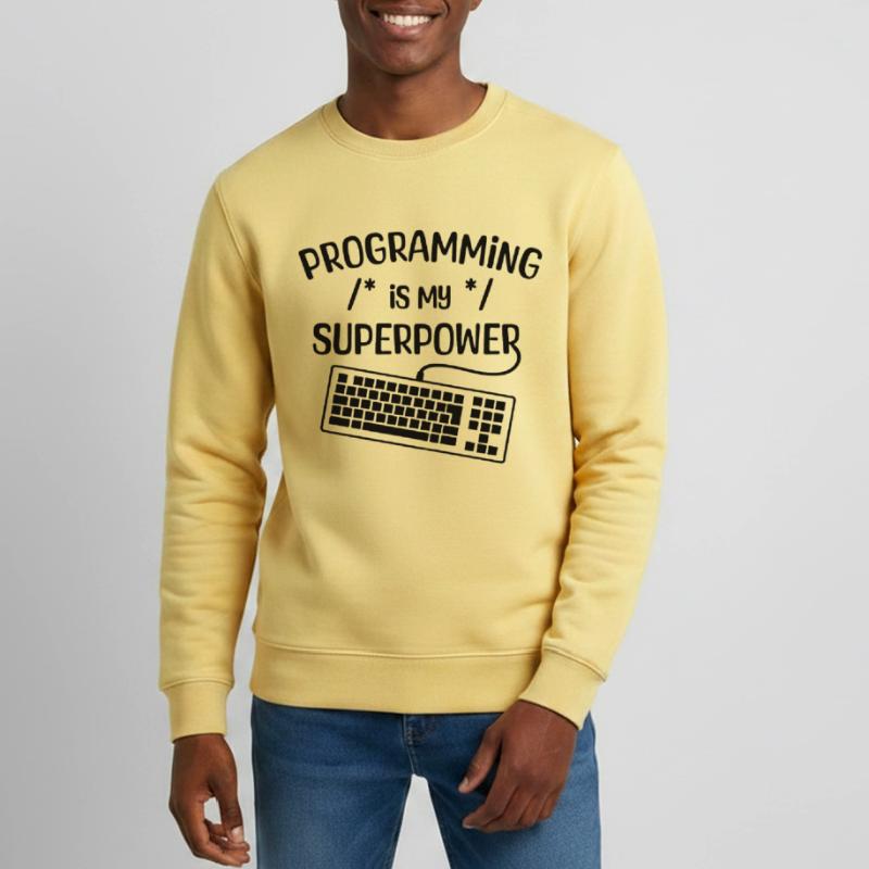 Computer Freak Statement Developer Programmer Teens Organic Sweatshirt by Stanley/Stella