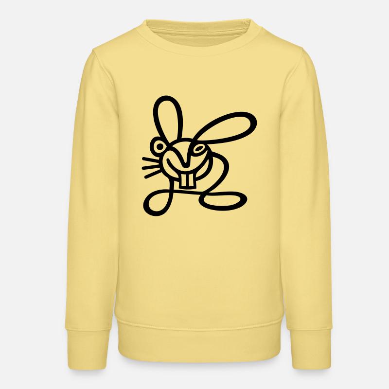 Corsa Hare - Felpa ragazzo bio di Stanley/Stella - giallo vivace 