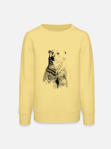 Eisbär - Teenager Organic Sweatshirt Mini Changer von Stanley/Stella - Gelb Viva