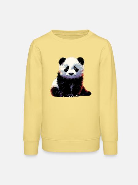 Panda - Teenager Organic Sweatshirt Mini Changer von Stanley/Stella - Gelb Viva