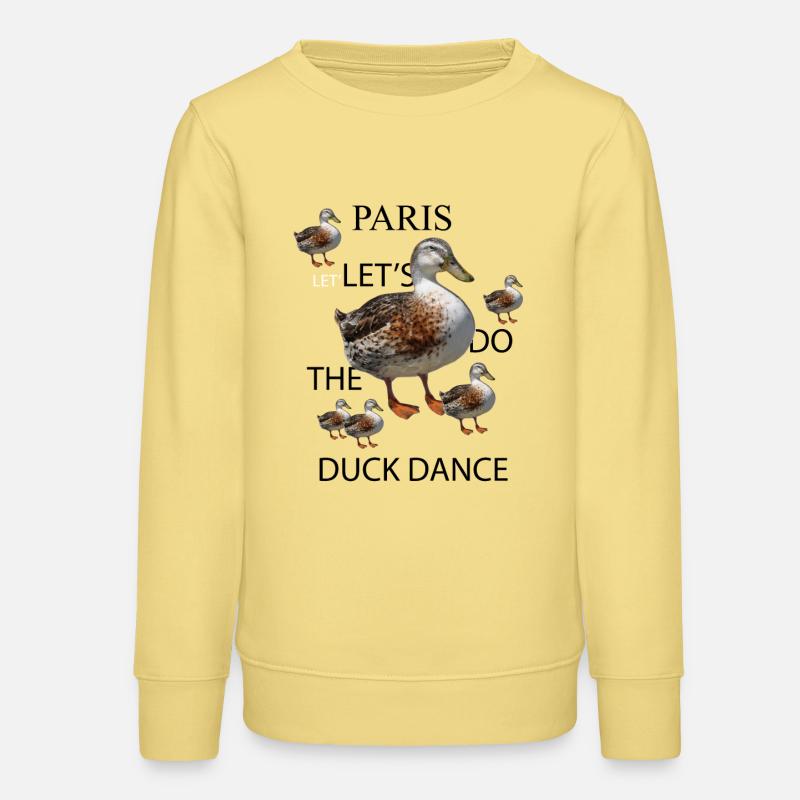 Duck Dance - Teens Organic Sweatshirt by Stanley/Stella - viva yellow 