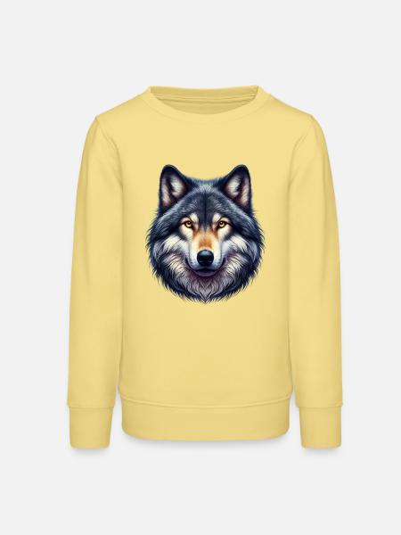 Wolf - Teenager Organic Sweatshirt Mini Changer von Stanley/Stella - Gelb Viva
