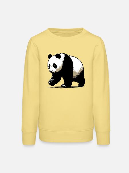 Panda - Teenager Organic Sweatshirt Mini Changer von Stanley/Stella - Gelb Viva