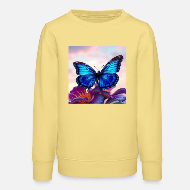 Papillon - Sweat ado bio Stanley/Stella - jaune viva 
