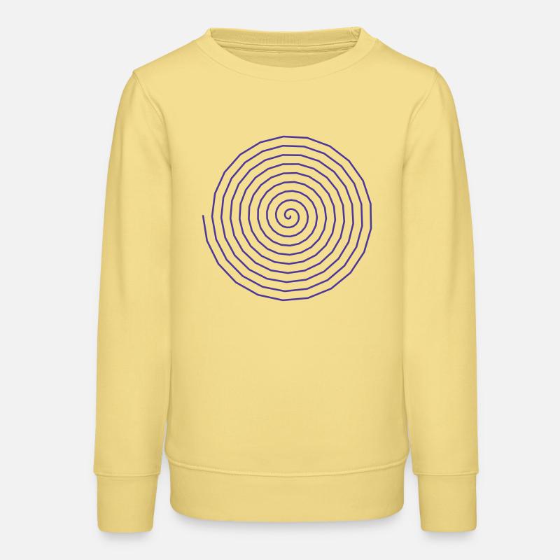 Functional Spiral Pattern Design - Teens Organic Sweatshirt by Stanley/Stella - viva yellow 