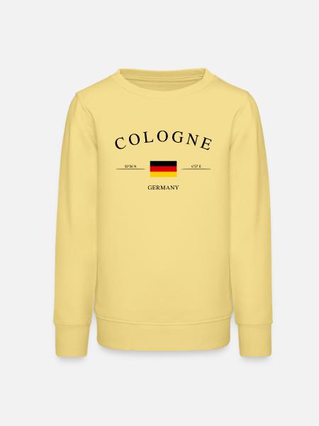 Köln Deutschland – Urlaub Souvenir & Geschenk - Teenager Organic Sweatshirt Mini Changer von Stanley/Stella - Gelb Viva