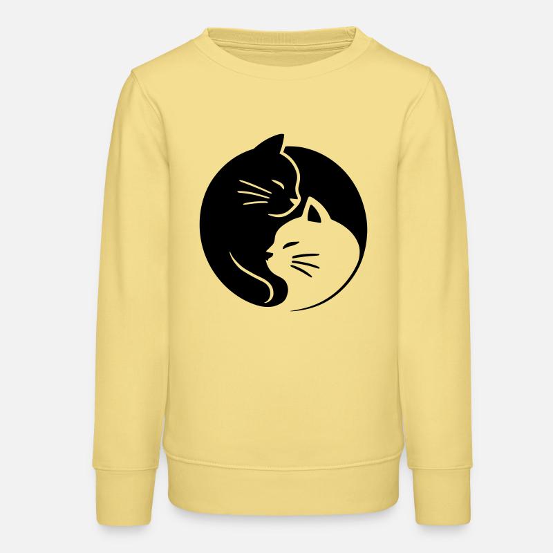 Chats Ying Yang - Sweat ado bio Stanley/Stella - jaune viva 
