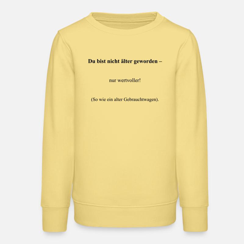 Anniversaire - Sweat ado bio Stanley/Stella - jaune viva 