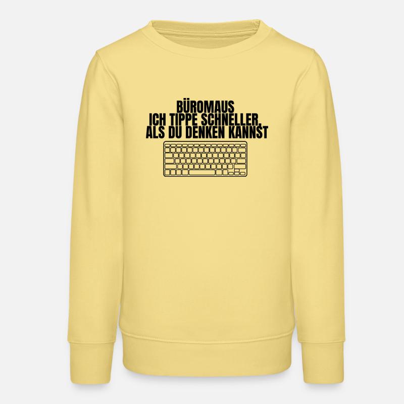 Conception de souris de bureau - Sweat ado bio Stanley/Stella - jaune viva