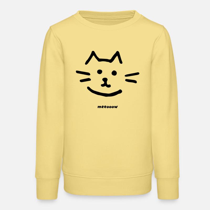 Conception propre de Cat Meow - Sweat ado bio Stanley/Stella - jaune viva 