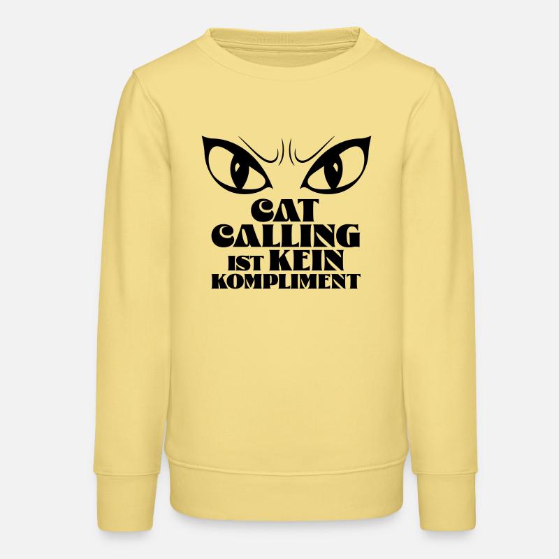 Les sifflements n’est pas un compliment ! - Sweat ado bio Stanley/Stella - jaune viva 