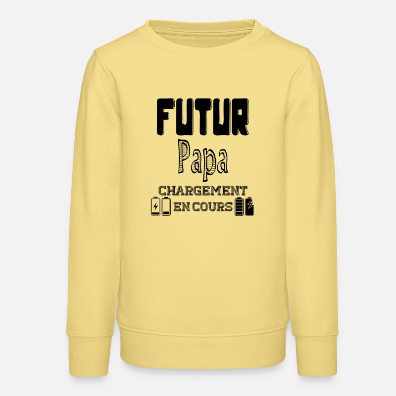 Daddy-to-be Loading In Progress - Teens Organic Sweatshirt by Stanley/Stella - viva yellow