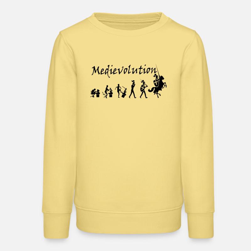 Medievolution – L’évolution médiévale - Sweat ado bio Stanley/Stella - jaune viva 