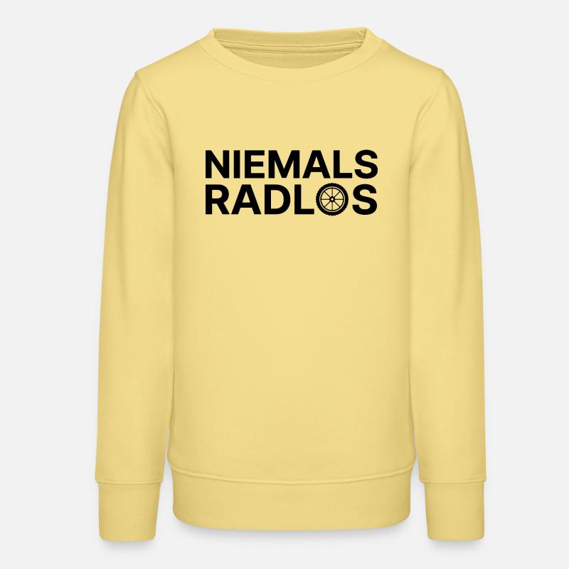Jamais sans vélo - Sweat ado bio Stanley/Stella - jaune viva 