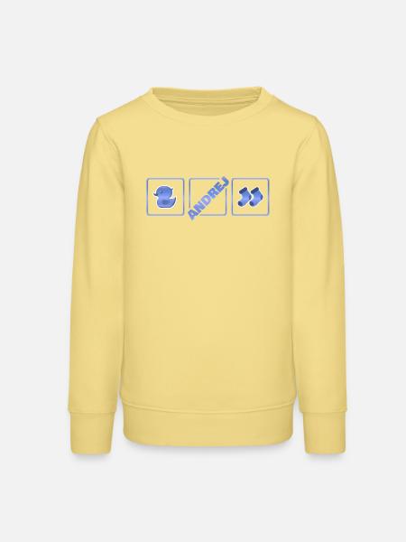 Geburt Andrej - Teenager Organic Sweatshirt Mini Changer von Stanley/Stella - Gelb Viva