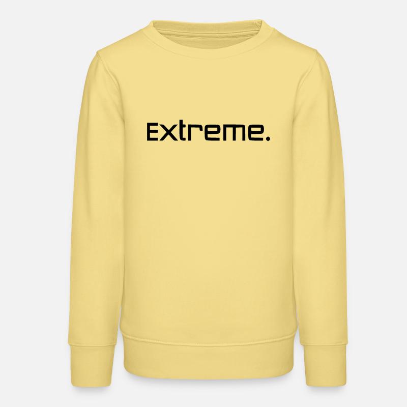 Noir extrême - Sweat ado bio Stanley/Stella - jaune viva 