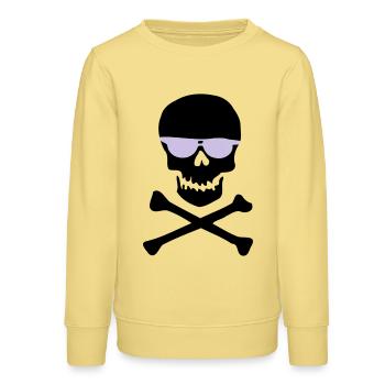 Violette Minimal Sonnenbrillen-Silhouette - Teenager Organic Sweatshirt Mini Changer von Stanley/Stella - Gelb Viva  - Vorne - AI Model Teenager Male dark (155cm)