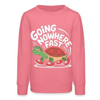 Turtle pace in style - Teens Organic Sweatshirt by Stanley/Stella - pink joy  - Front - AI Model Teenager Male dark (155cm)