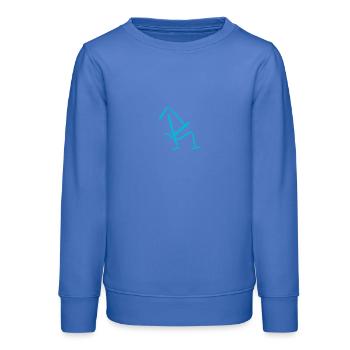 Freche Buchstaben : Der funky R - Teenager Organic Sweatshirt Mini Changer von Stanley/Stella - carolina Blue - Vorne - AI Model Teenager Male dark (155cm)