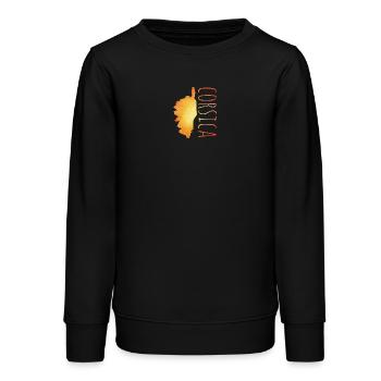 Corse - Sweat ado bio Stanley/Stella - noir - Devant - AI Model Teenager Male light (155cm)