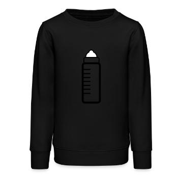 bouteille bouteille de biberon de lait de bébé 1c - Sweat ado bio Stanley/Stella - noir - Devant - AI Model Teenager Male light (155cm)