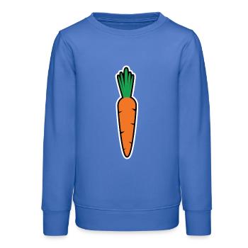 Mohrrübe Wurzel Karotte Möhre Karneval Gemüse - Teenager Organic Sweatshirt Mini Changer von Stanley/Stella - carolina Blue - Vorne - AI Model Teenager Male dark (155cm)