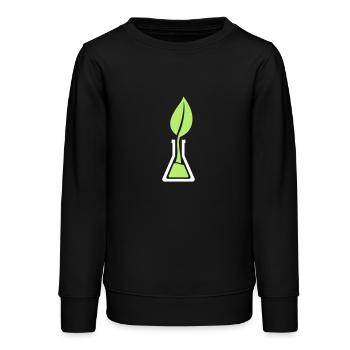 Tubes à essai - Sweat ado bio Stanley/Stella - noir - Devant - AI Model Teenager Male light (155cm)