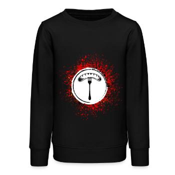 Saucisse Bratwurst - Sweat ado bio Stanley/Stella - noir - Devant - AI Model Teenager Male light (155cm)