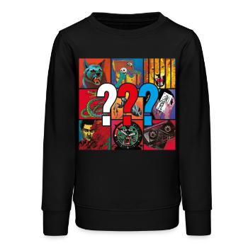 Die Drei ??? Covermotive - Teenager Organic Sweatshirt Mini Changer von Stanley/Stella - Schwarz - Vorne - AI Model Teenager Male light (155cm)