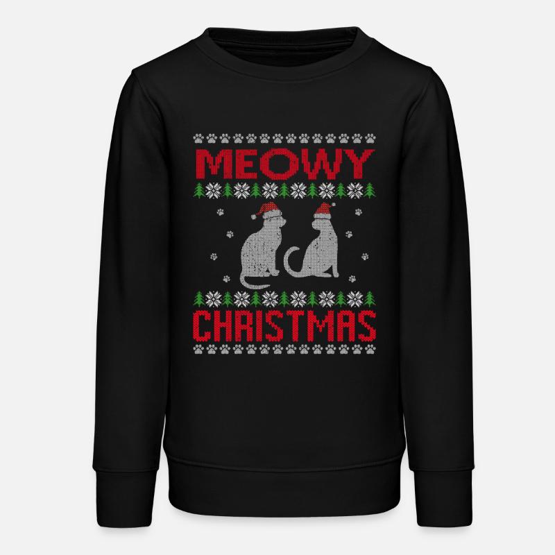 MIAOUL NOËL, Pyjama de Noël - Sweat ado bio Stanley/Stella - noir