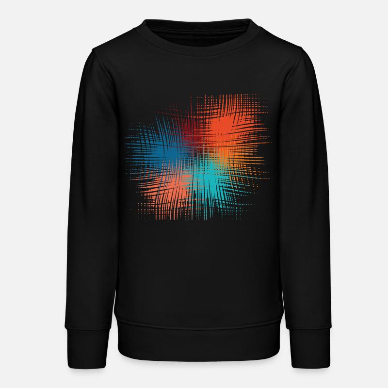 Explosion der Farben - Teenager Organic Sweatshirt Mini Changer von Stanley/Stella - Schwarz