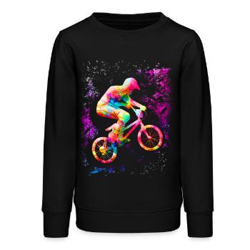 BMX pour les enfants | | de vélo BMX Vêtements Enfants - Sweat ado bio Stanley/Stella - noir - Devant - AI Model Teenager Male light (155cm)