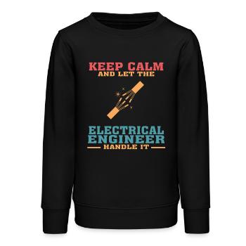 Lustiges Elektrotechnik-Zitat für Elektrotechnik - Teenager Organic Sweatshirt Mini Changer von Stanley/Stella - Schwarz - Vorne - AI Model Teenager Male light (155cm)