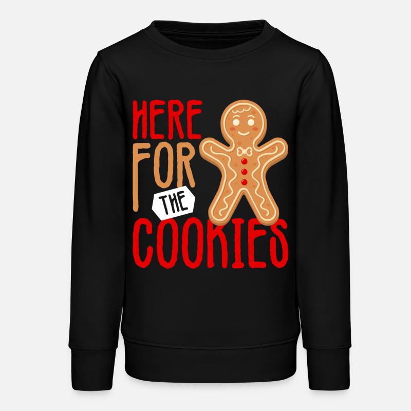 Gingerbread Cookie Crew Tee - Teens Organic Sweatshirt by Stanley/Stella - black