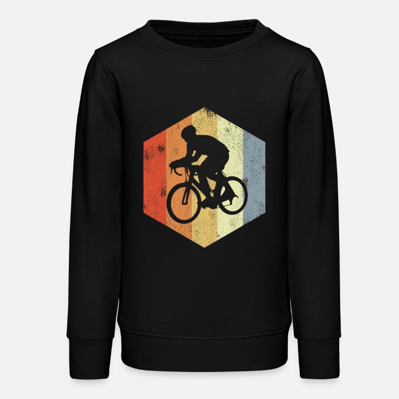 Funny cyclist - Teens Organic Sweatshirt by Stanley/Stella - black
