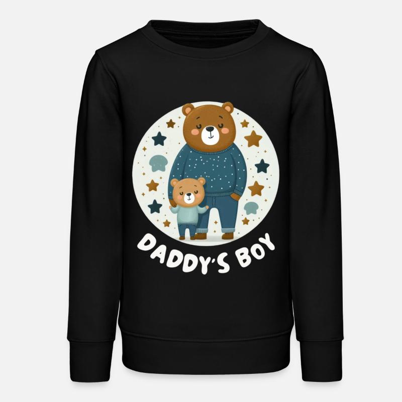 Daddy's boy - Teens Organic Sweatshirt by Stanley/Stella - black